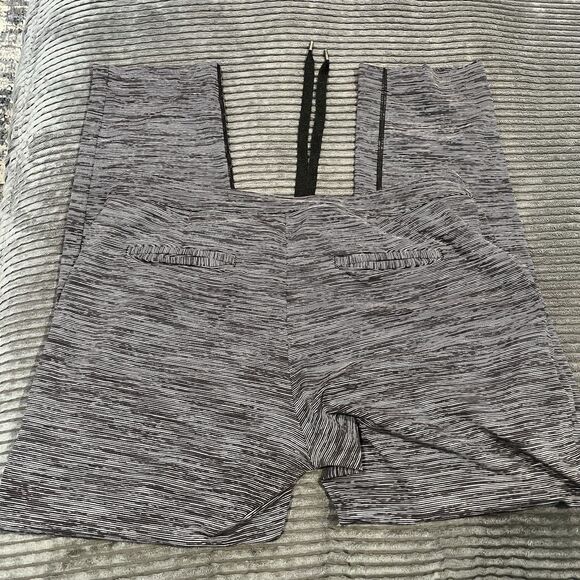 lululemon On The Fly Pant Woven Stripe Women’s Size 10 Elastic Waist Drawstring - Picture 3 of 10
